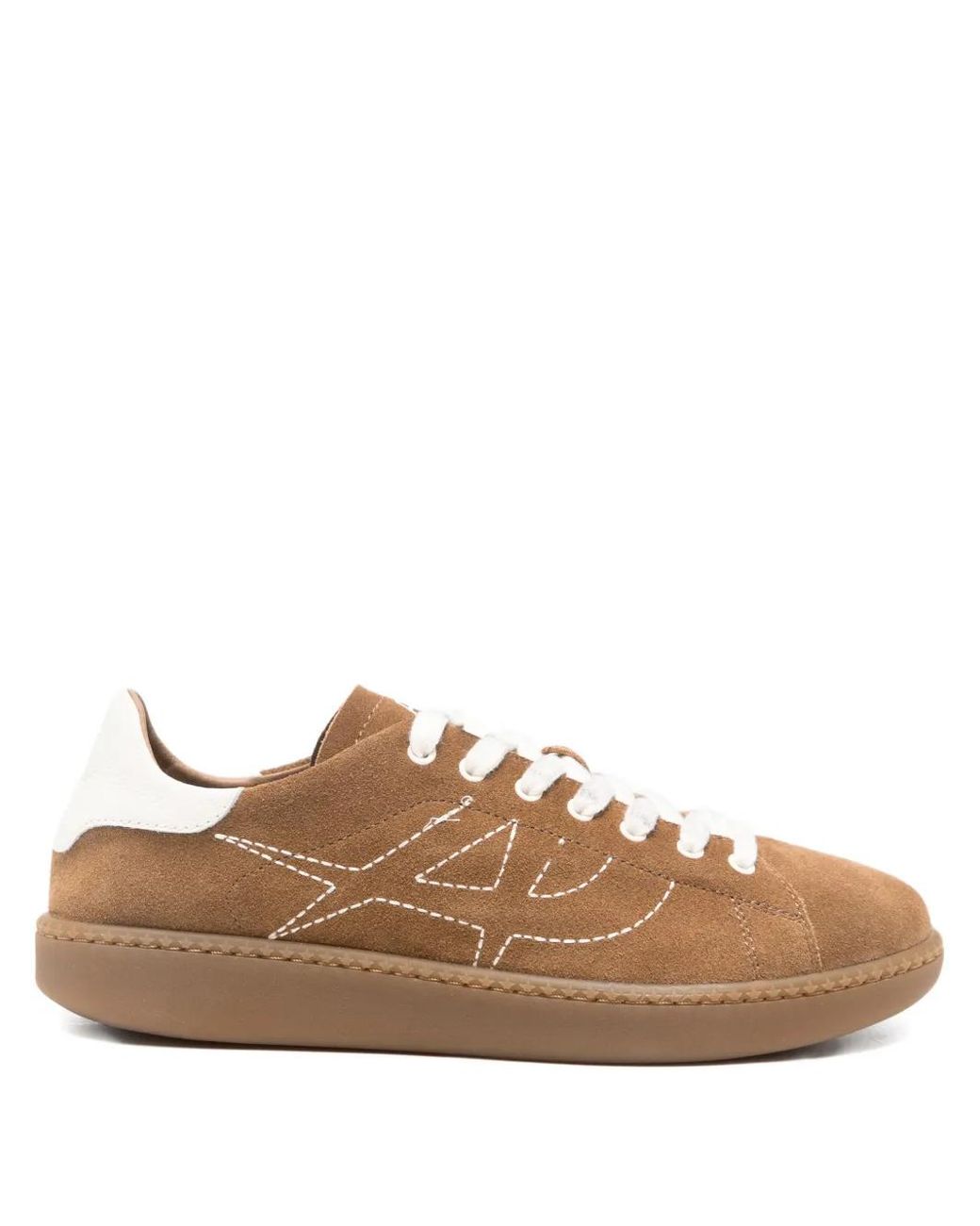 Ash Brown Sunny Lace-Up Sneakers for men