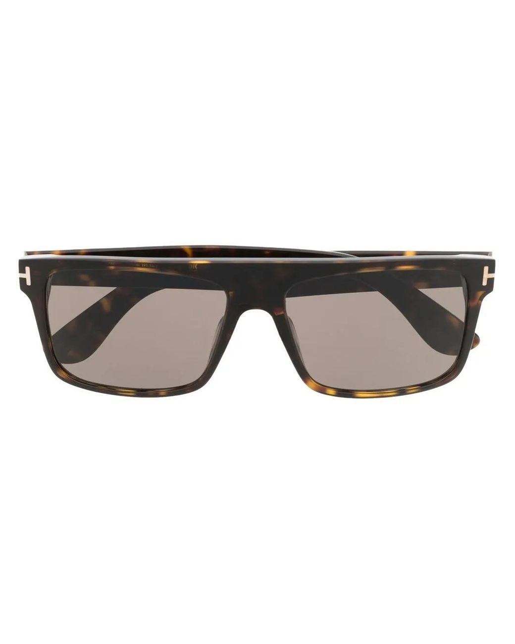 Tom Ford Black Square-Frame Tortoiseshell Sunglasses for men