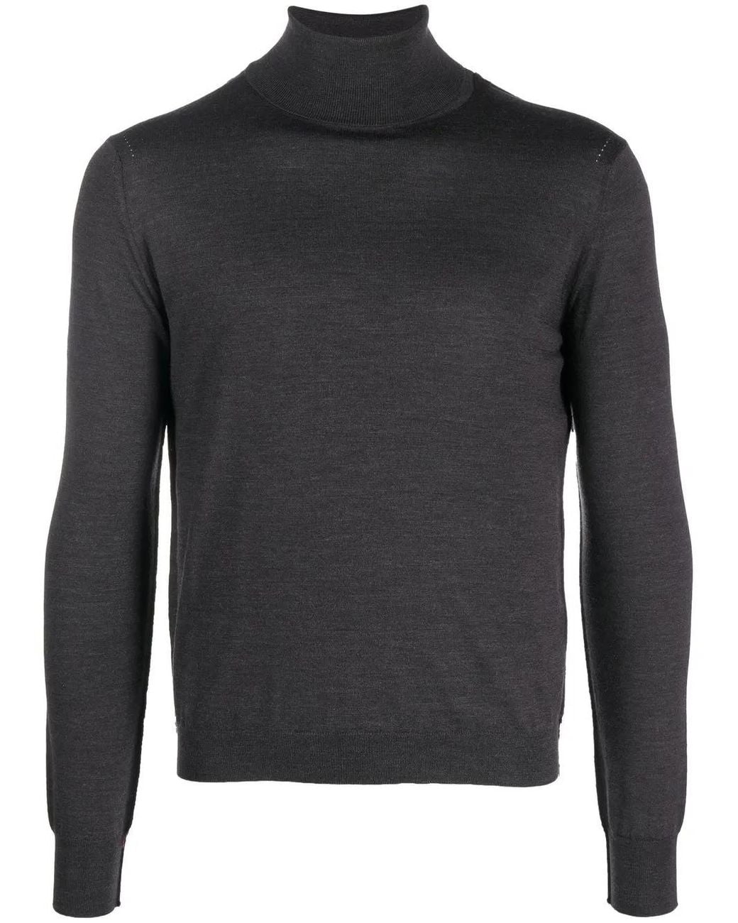 Maison Margiela Black Work-In-Progress High-Neck Jumper