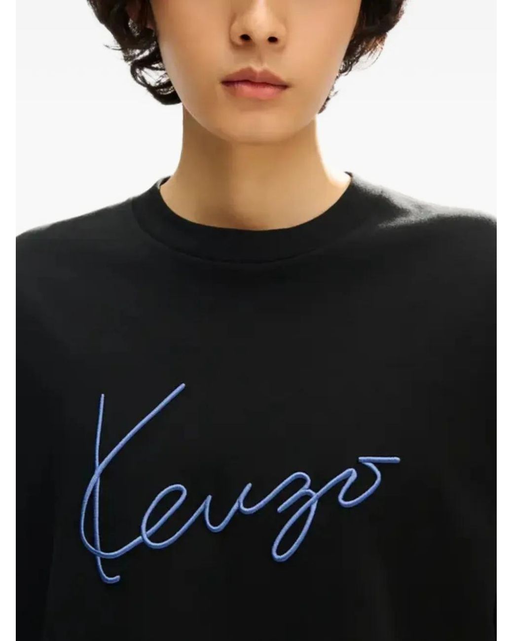 KENZO Black Cotton T-Shirt for men