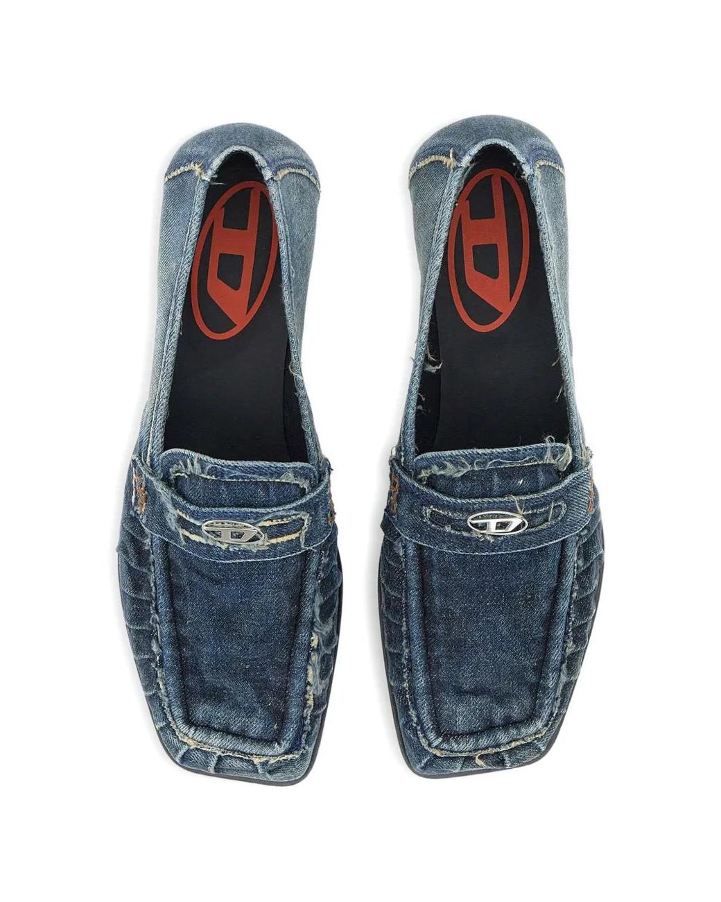 DIESEL Blue D-Amber-Penny Loafers