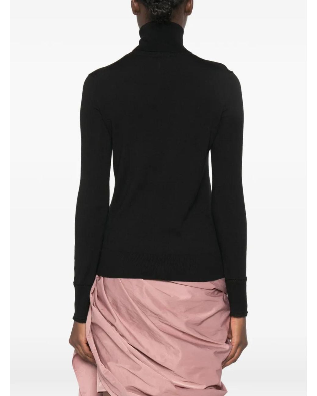 Chloé Black Roll-Neck Long-Sleeve Knit