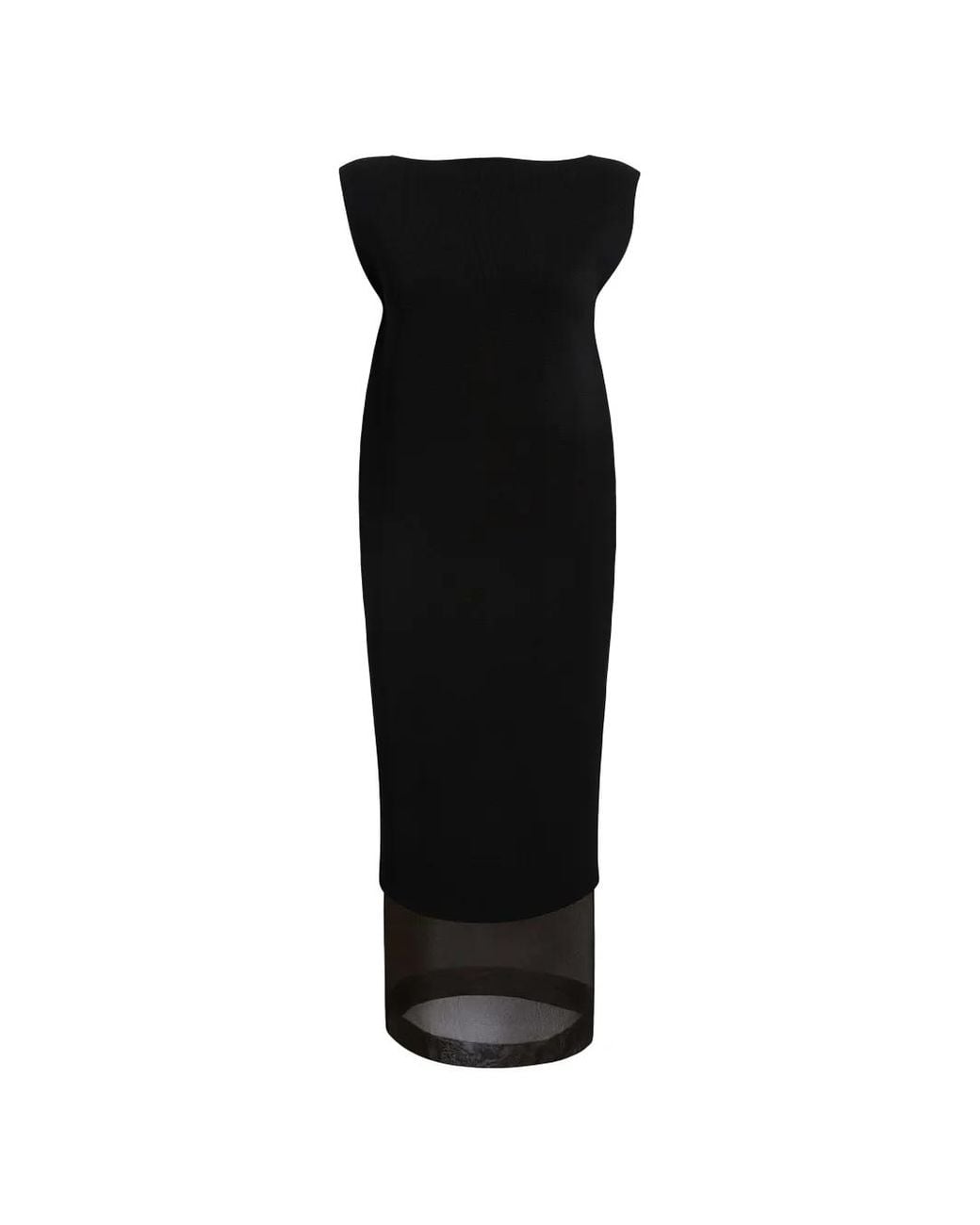 Khaite Black Malik Midi Dress