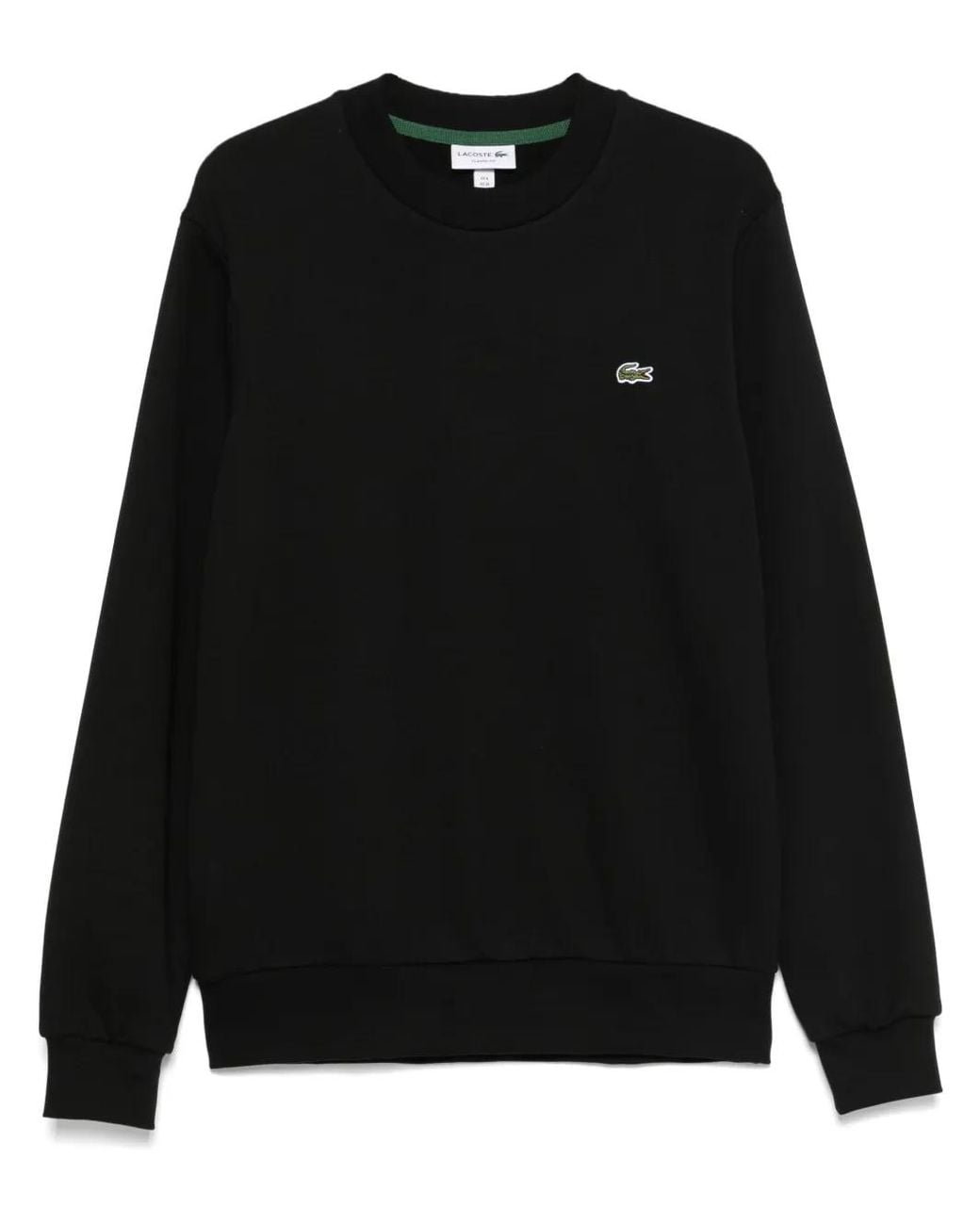 Lacoste Black Cotton Sweatshirt for men