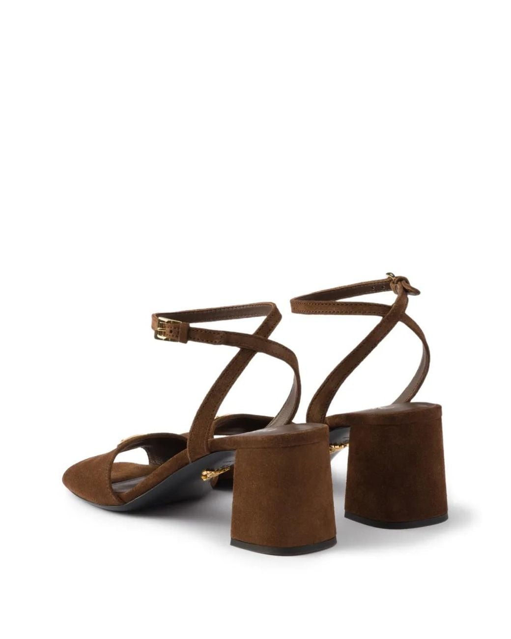 Prada Brown Suede Sandals