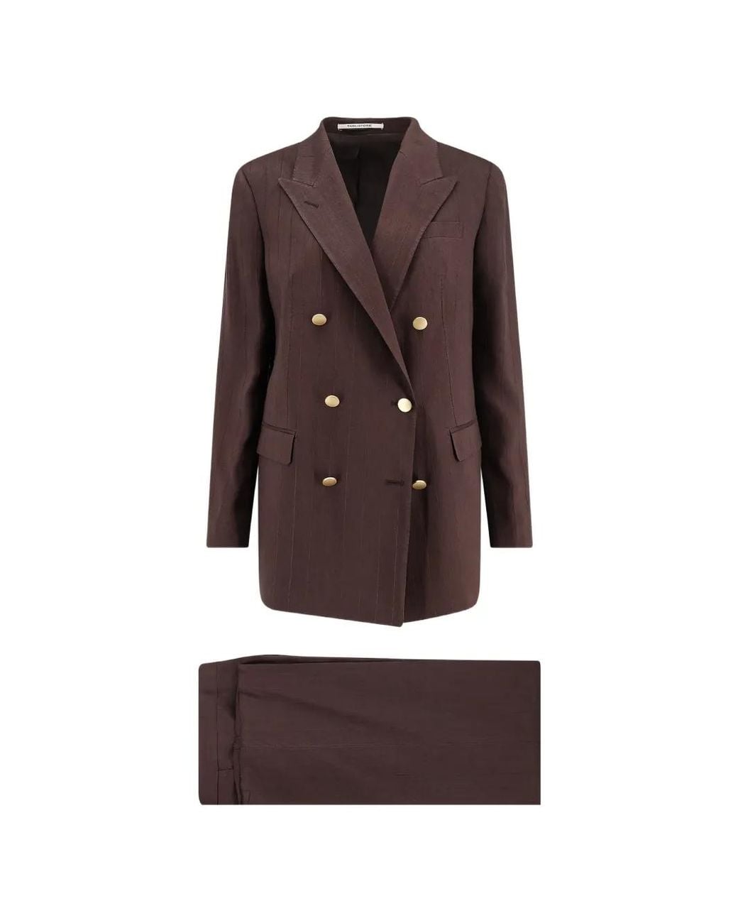 Tagliatore Purple Pinstripe Double-Breasted Suit