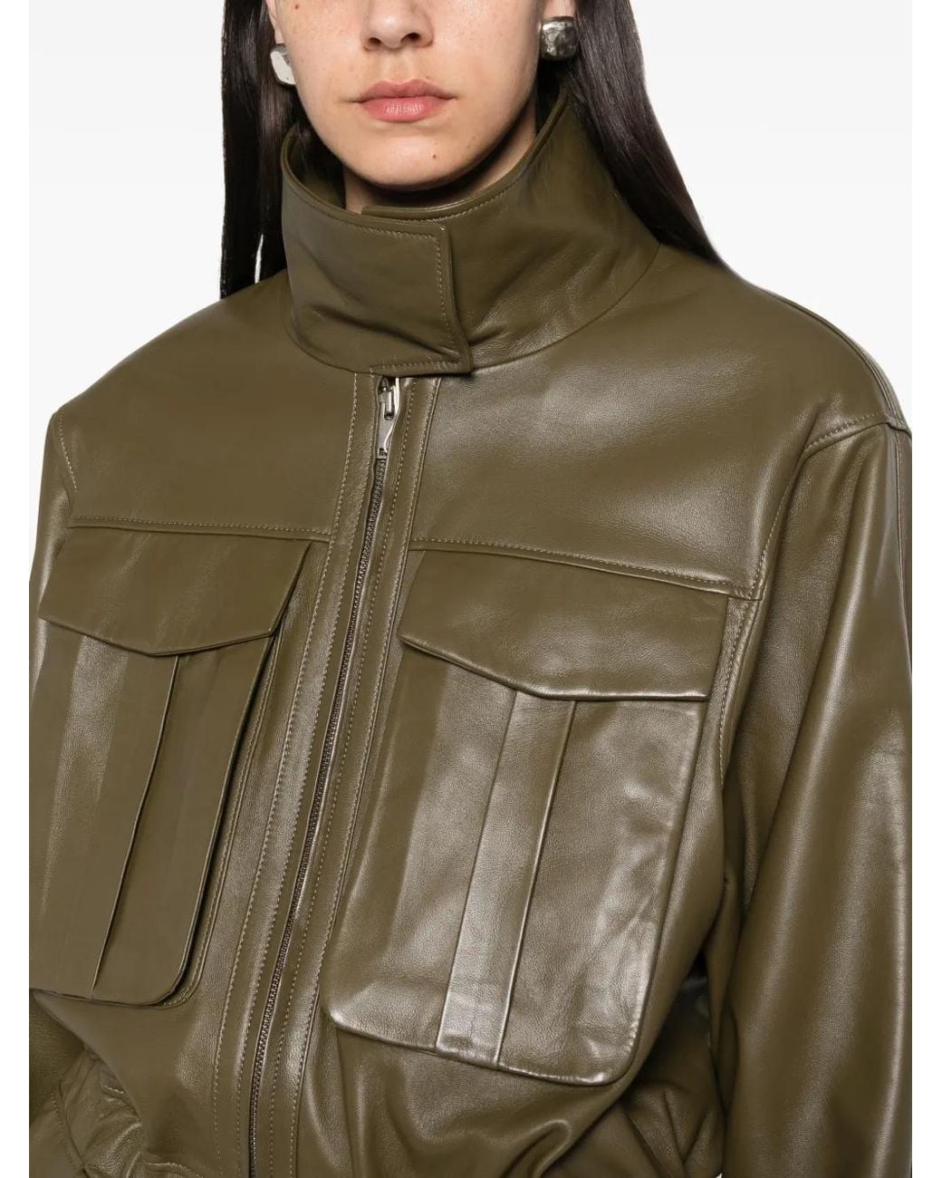 DUCIE Green Hope Cinched-Waist Jacket