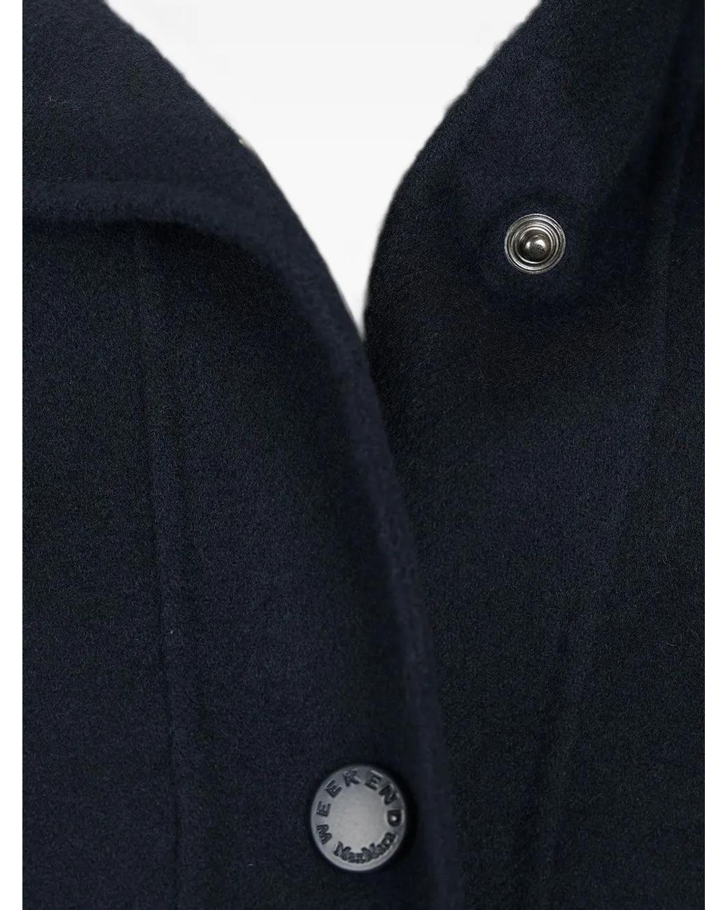 Weekend by Maxmara Blue Veste En Laine À Capuche