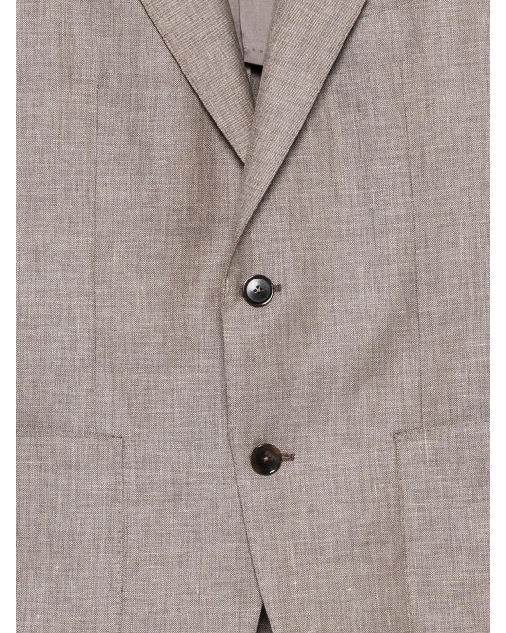 Caruso Gray Button Blazer for men