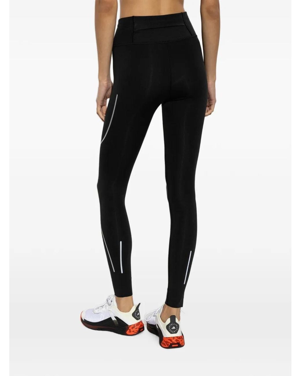 Adidas By Stella McCartney Black Legging À Logo Imprimé