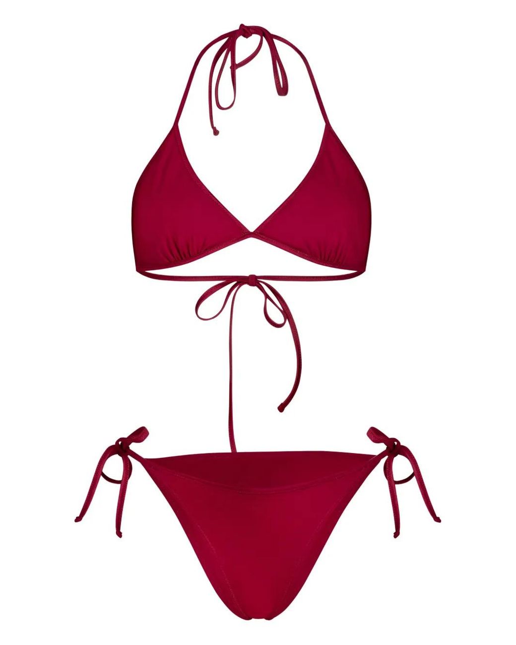 Paramidonna Red Livia Swarovsky Crystal-Embellished Bikini