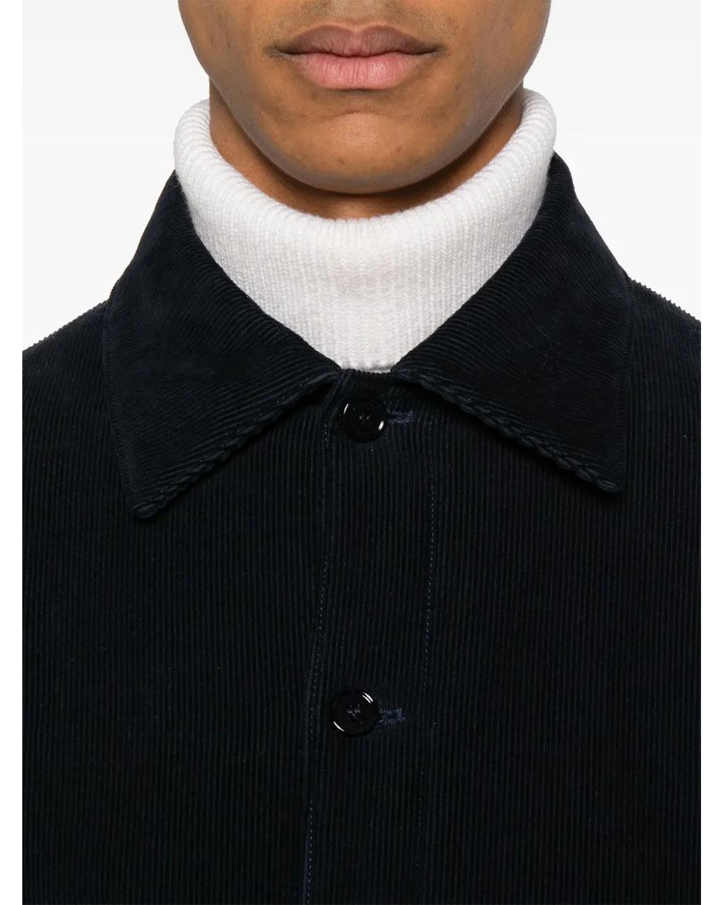 Fursac Black Denim Jacket for men