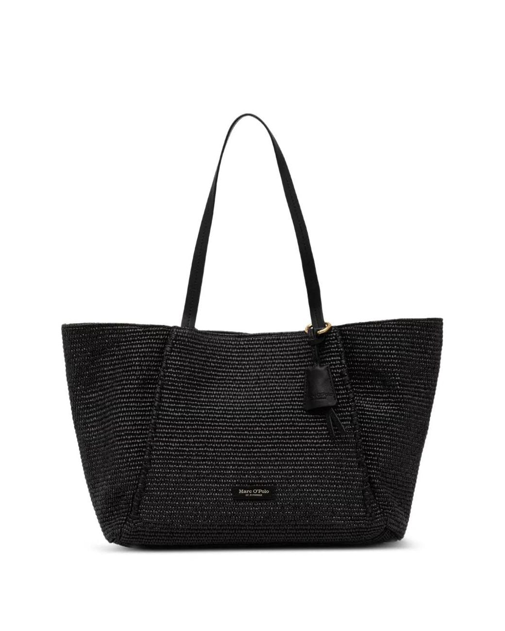 Marc O' Polo Black Large Woven Tote Bag