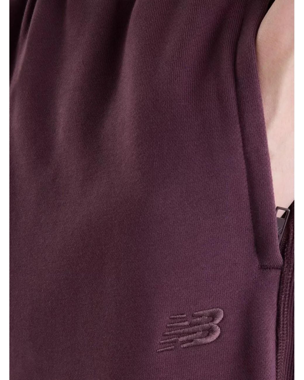 New Balance Purple Athletics French Terry Joggers for men