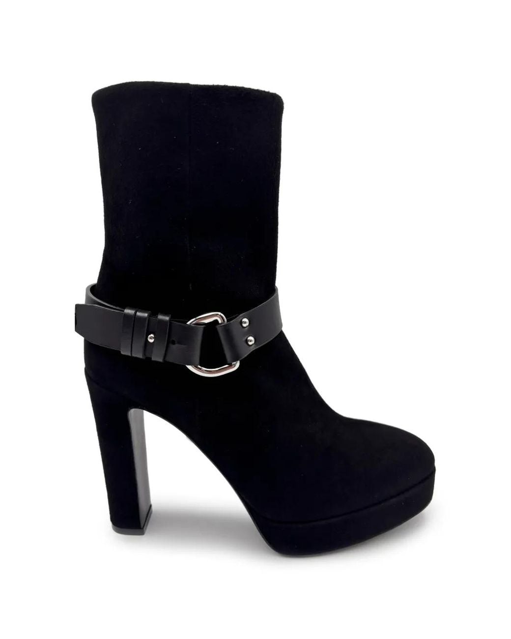 Guglielmo Rotta Blue Bottines À Plateforme Et Détail De Boucle