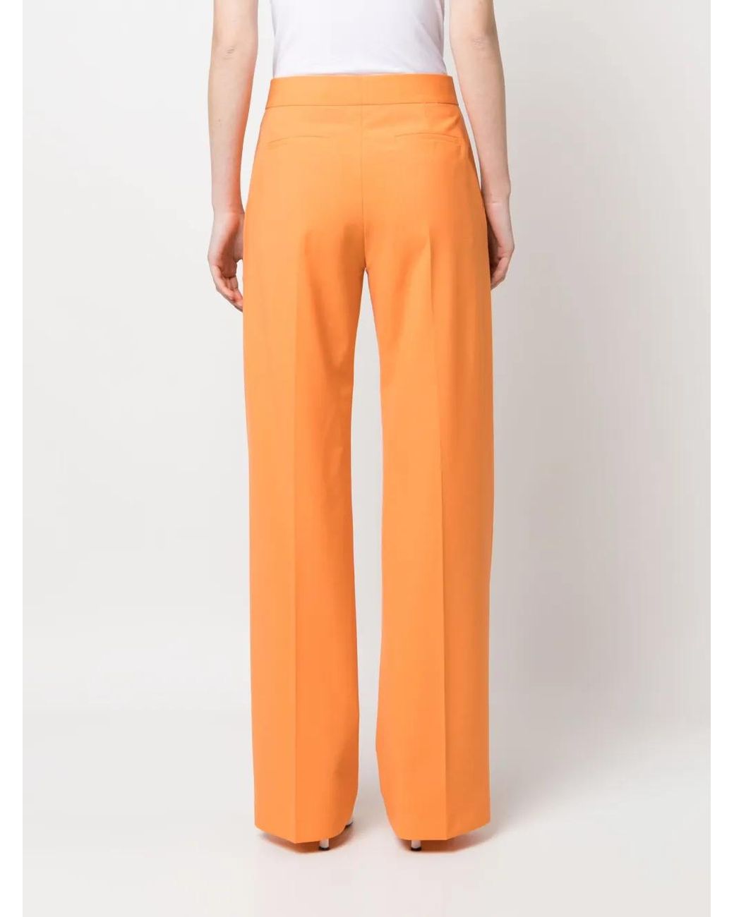 Pantalones Rectos MSGM de color Orange