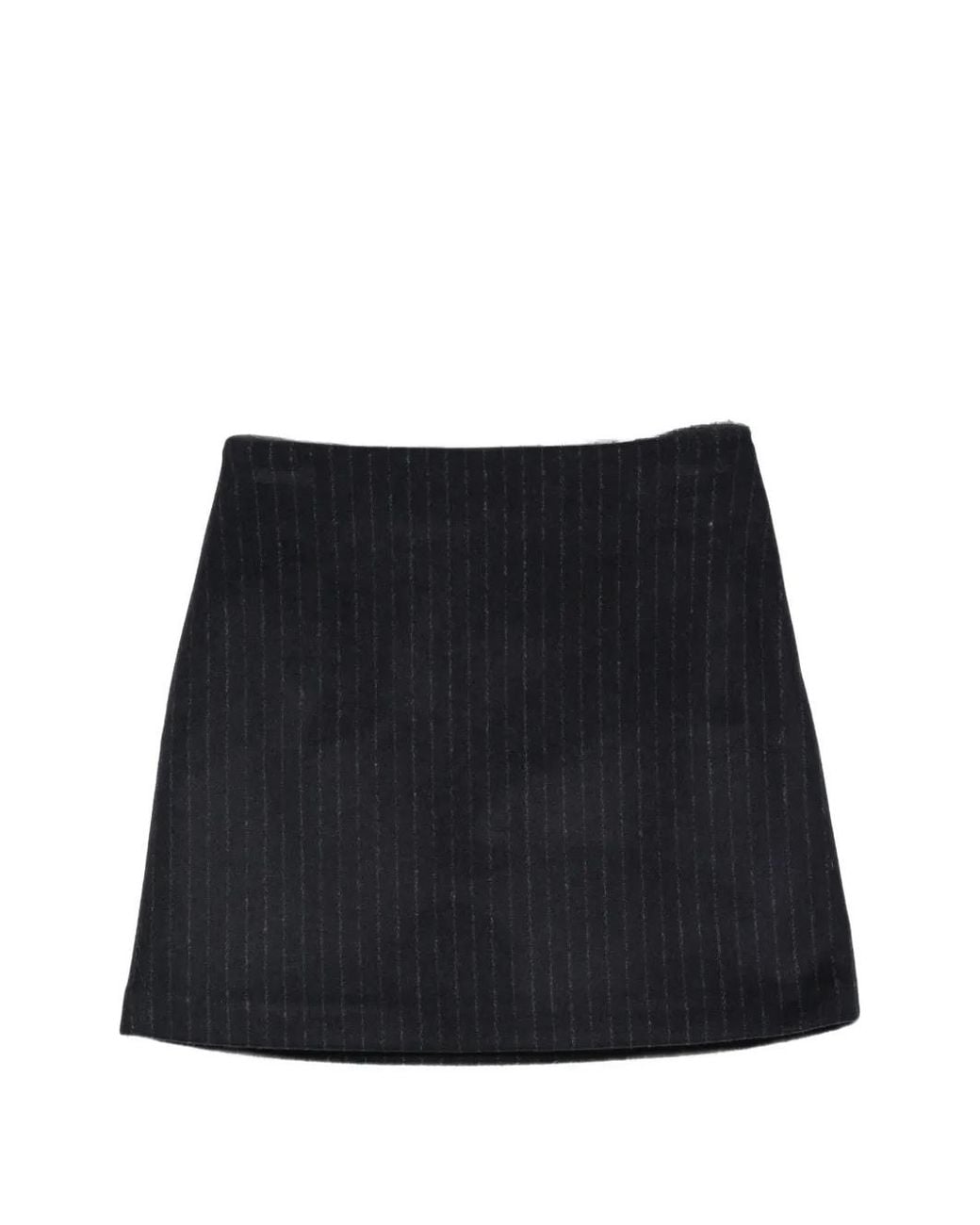 A.P.C. Black Pinstripe-Pattern Skirt