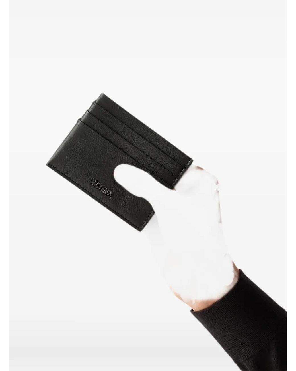 Zegna Black Secondskin Card Case for men