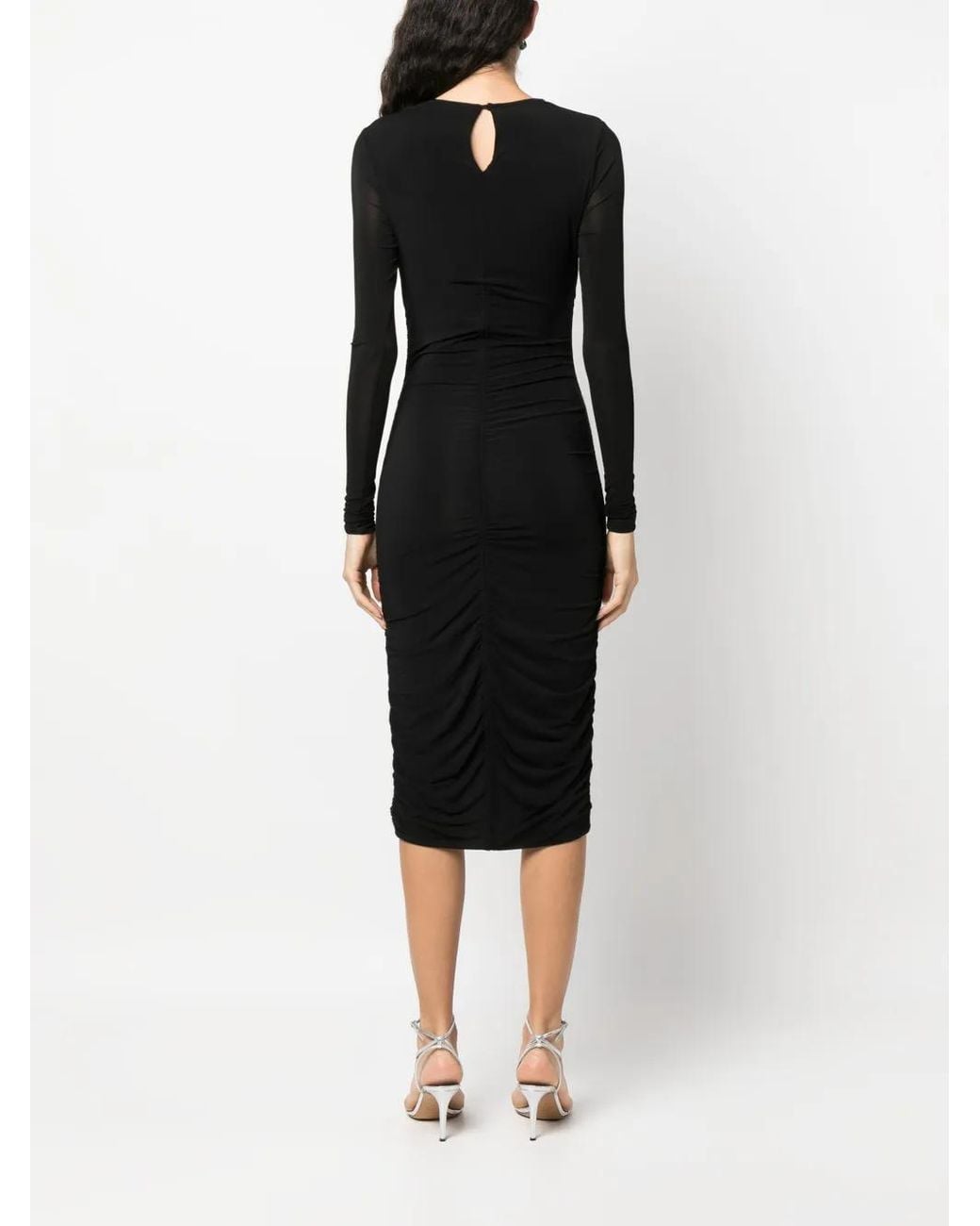 Isabel Marant Black Logane Cut-Out Midi Dress