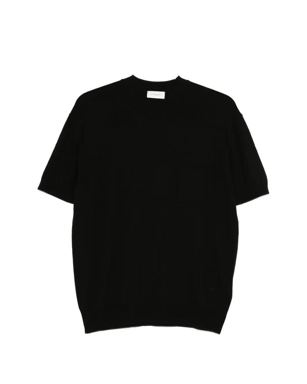 Paolo Pecora Black Chest-Pocket T-Shirt for men