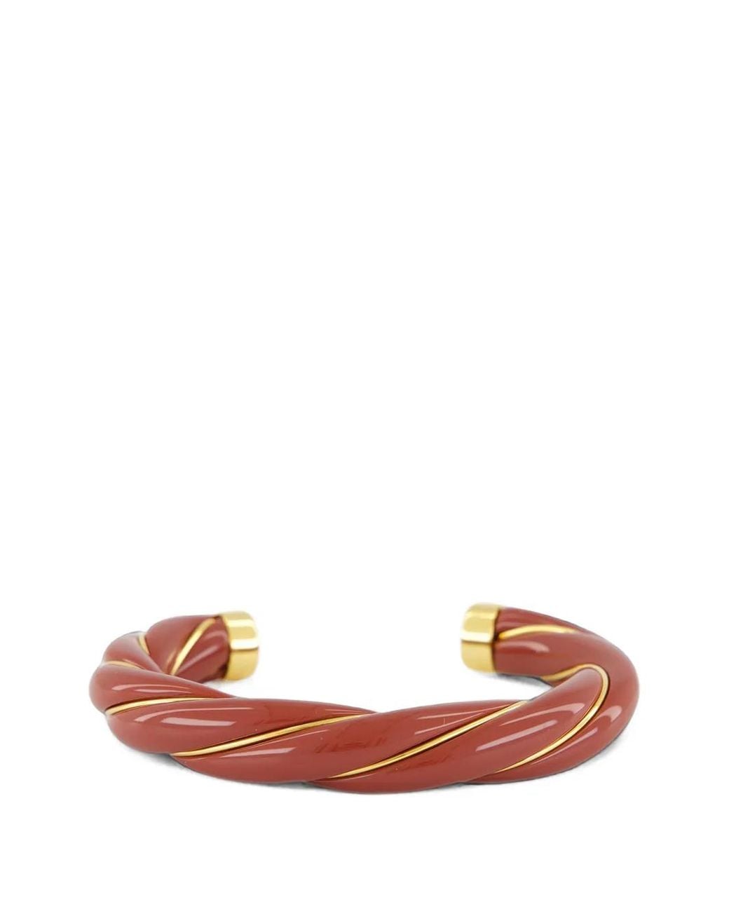 Aurelie Bidermann Brown Diana Twisted Cuff Bracelet
