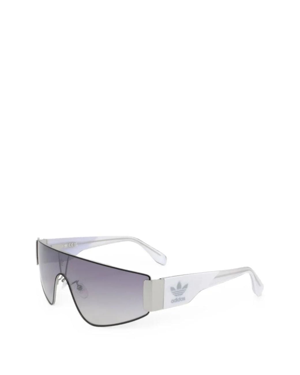 Adidas Gray Geometric-Frame Sunglasses