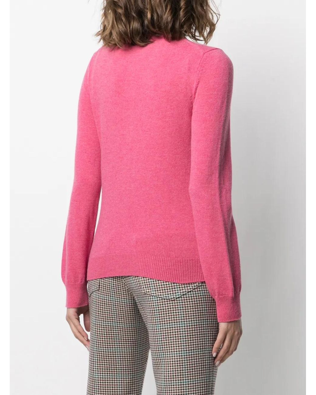 COMME DES GARÇONS PLAY Pink Overlapping Heart Wool Cardigan