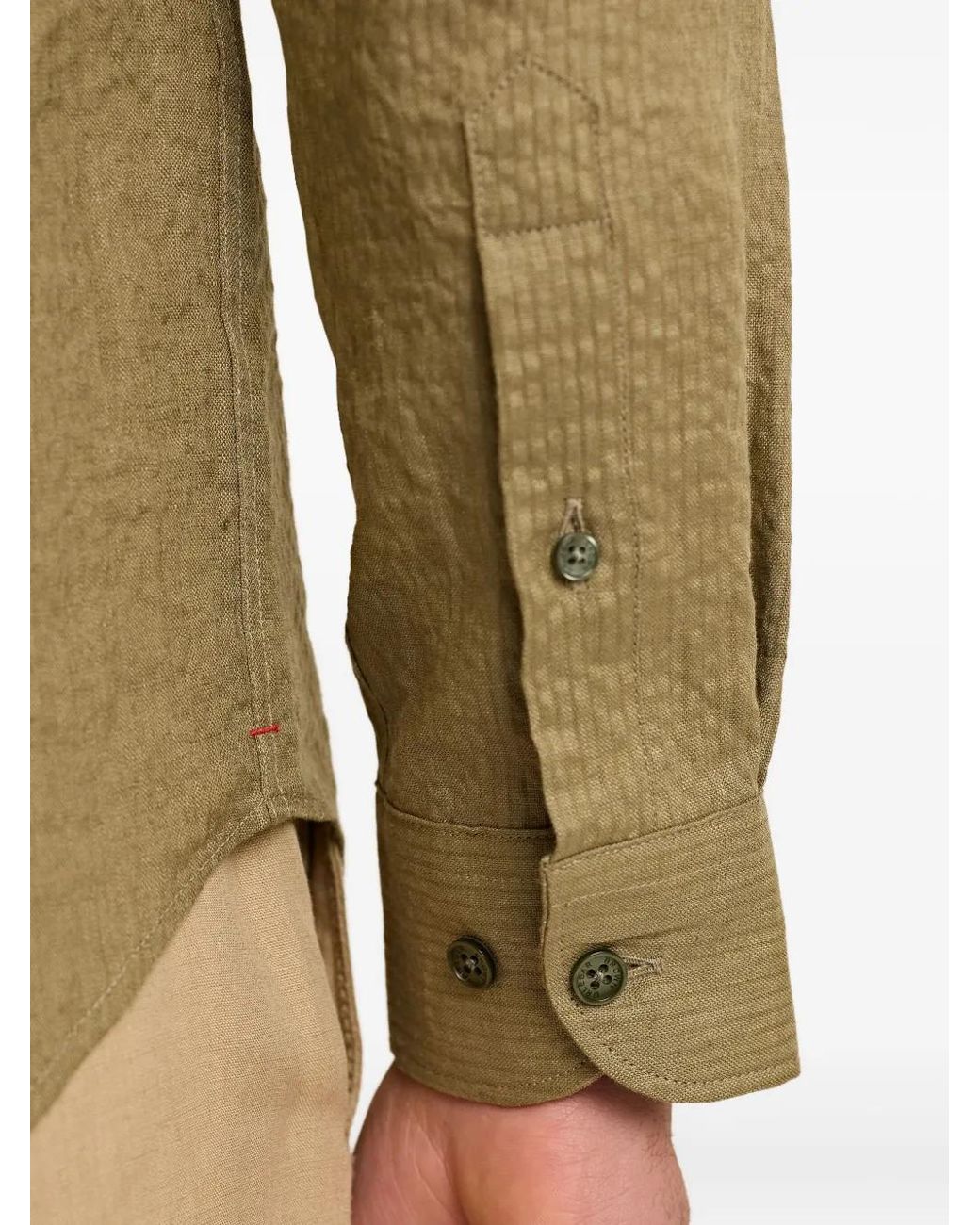 Orlebar Brown Green Giles Shirt for men