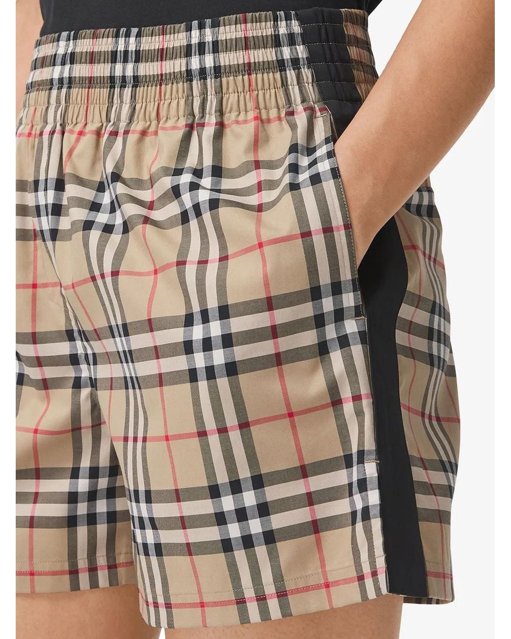 Burberry Multicolor Vintage Check Side-stripe Shorts