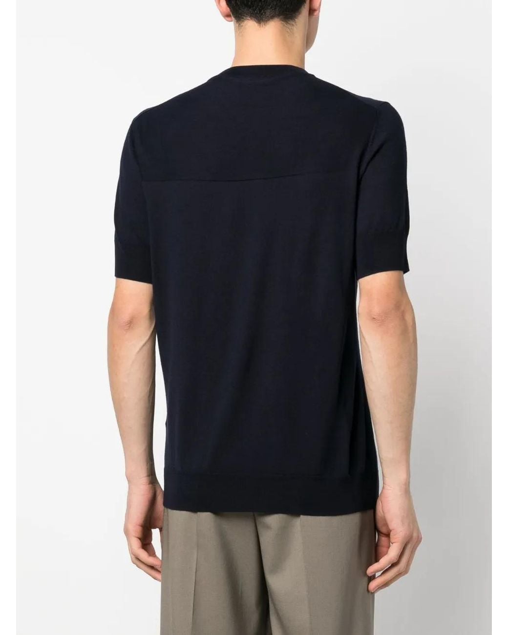 Jil Sander Blue Round Neck T-shirt for men