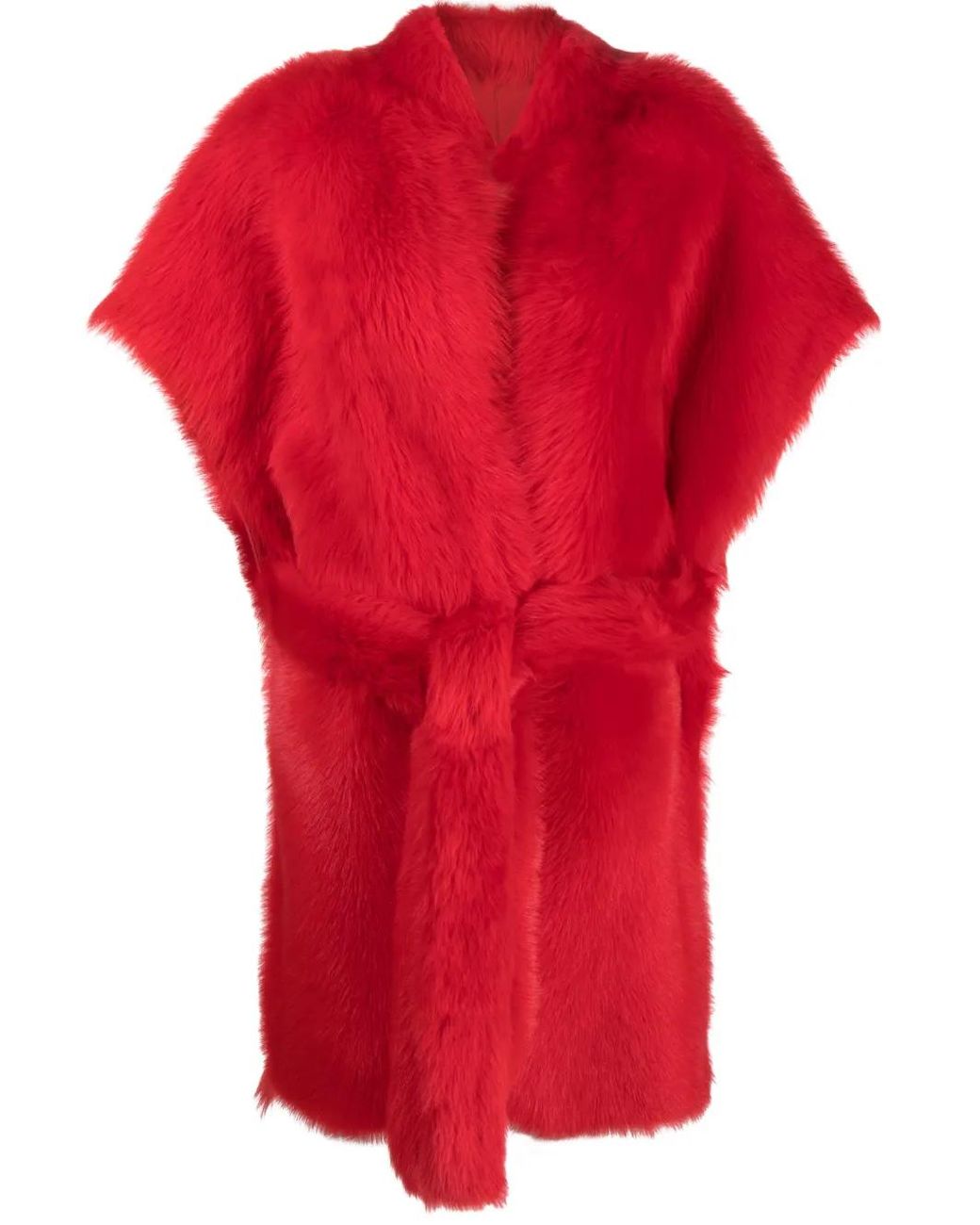 Liska Lammy Coat in het Red