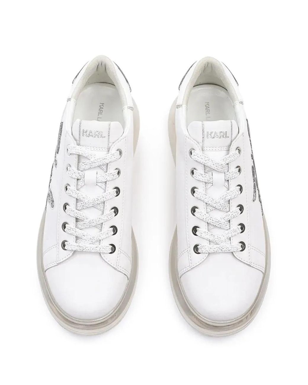 Karl Lagerfeld White Kapri Trainers