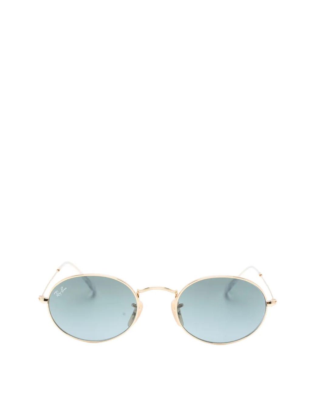 Ray-Ban Blue Oval Metal Sunglasses