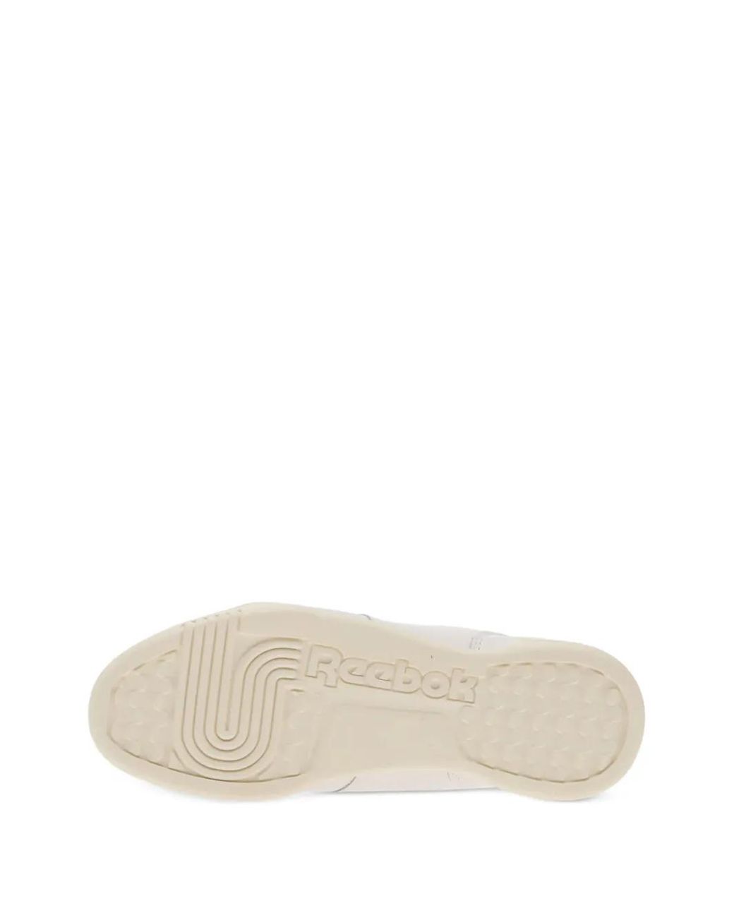 Reebok White Workout Plus Sneakers