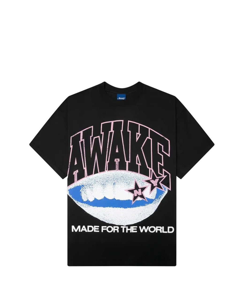 AWAKE NY Black Graphic-Print T-Shirt for men