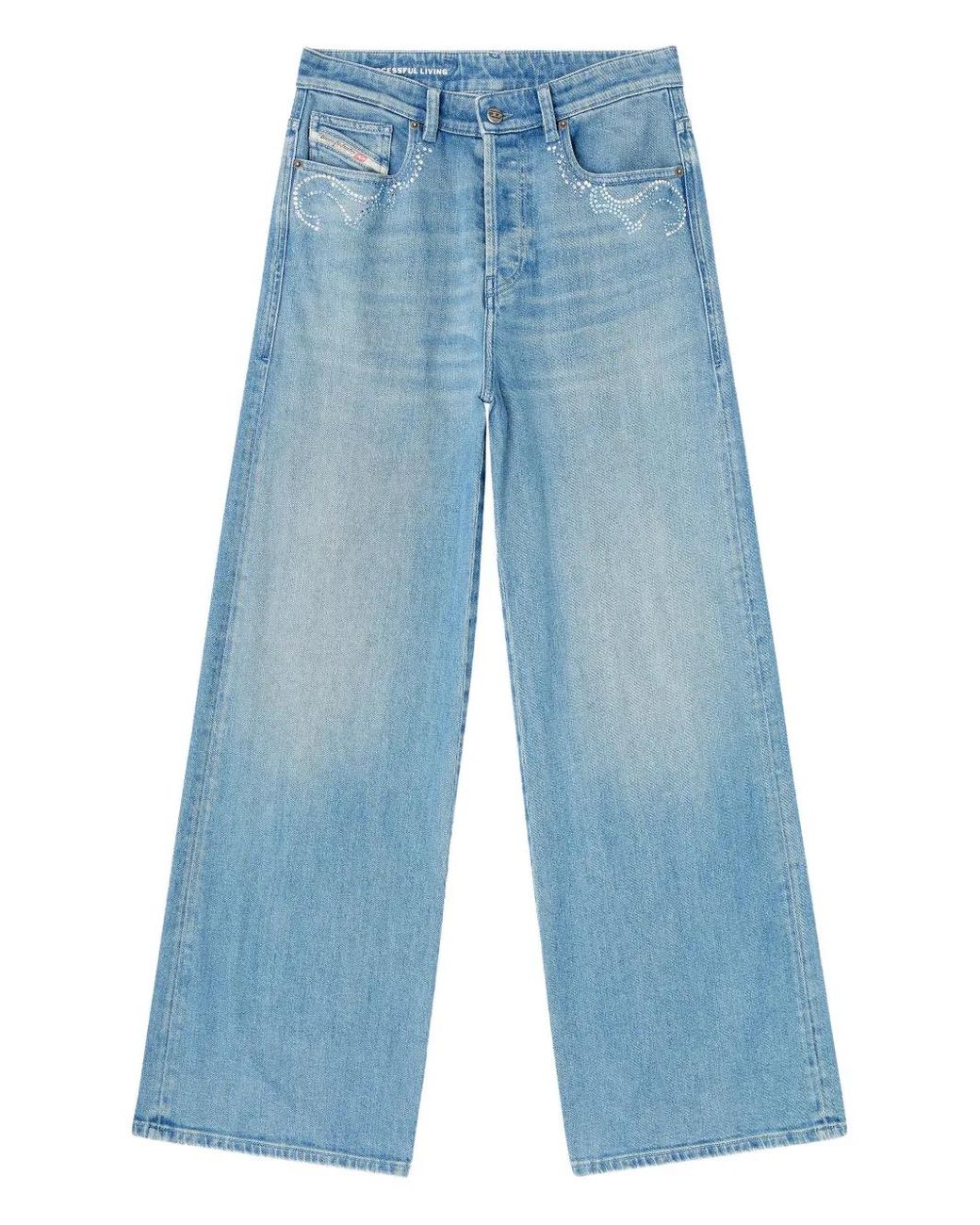 DIESEL Blue 1996 D-Sire-S6 Embroidered Jeans