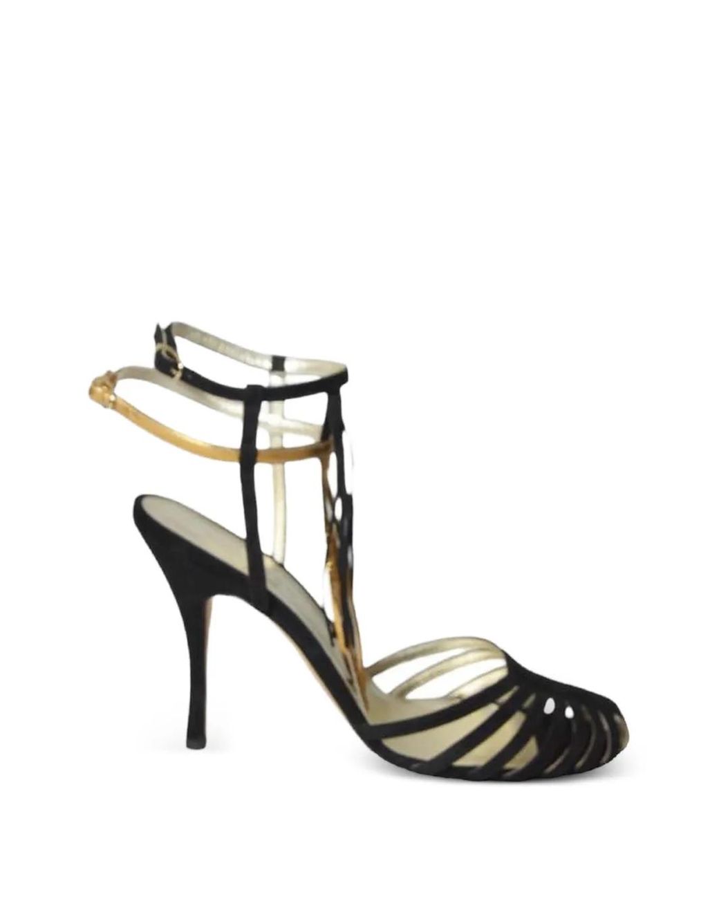 Cabeceo Black Mina Braided Heeled Sandals