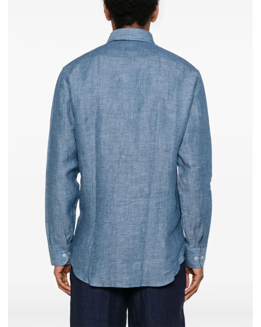 Etro Blue Classic Shirt for men