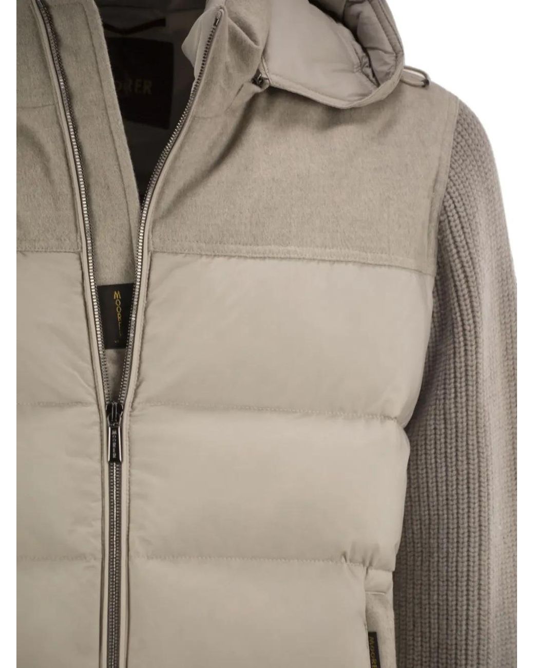 Moorer Natural Allori-Lsm Quilted Jacket for men