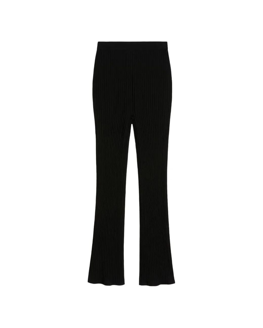 Max Mara Black Plissé Trousers