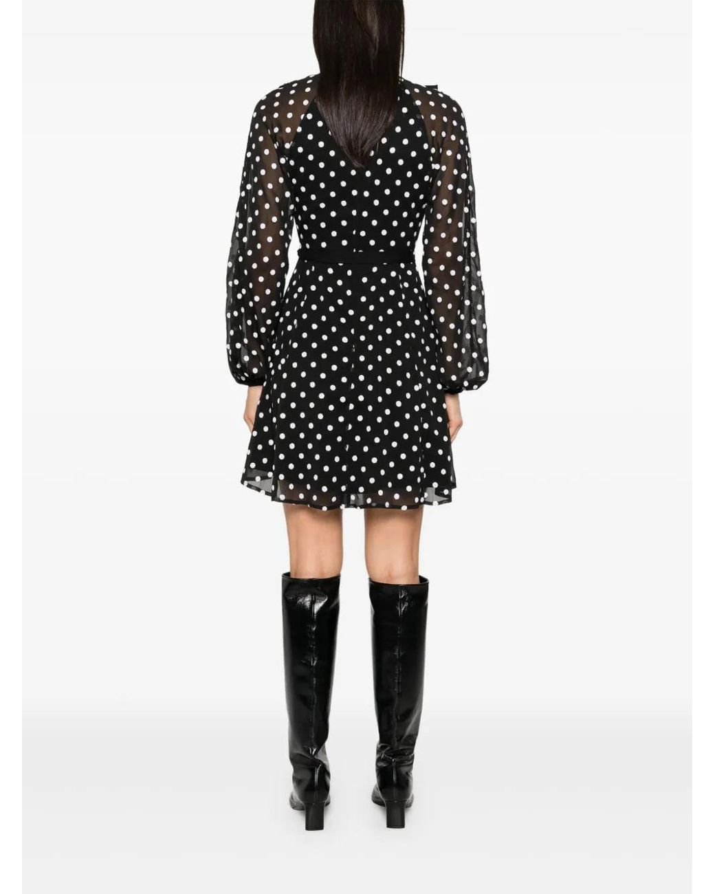 ROTATE BIRGER CHRISTENSEN Black Robe Courte À Volants