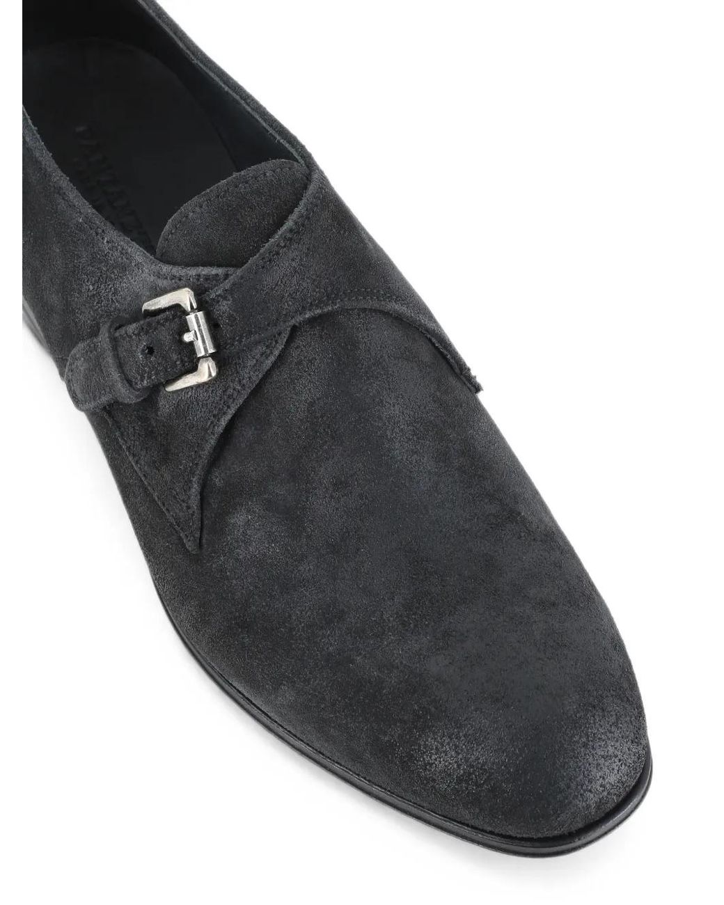 Pantanetti Black Buckle-Fastening Monk-Strap Loafers