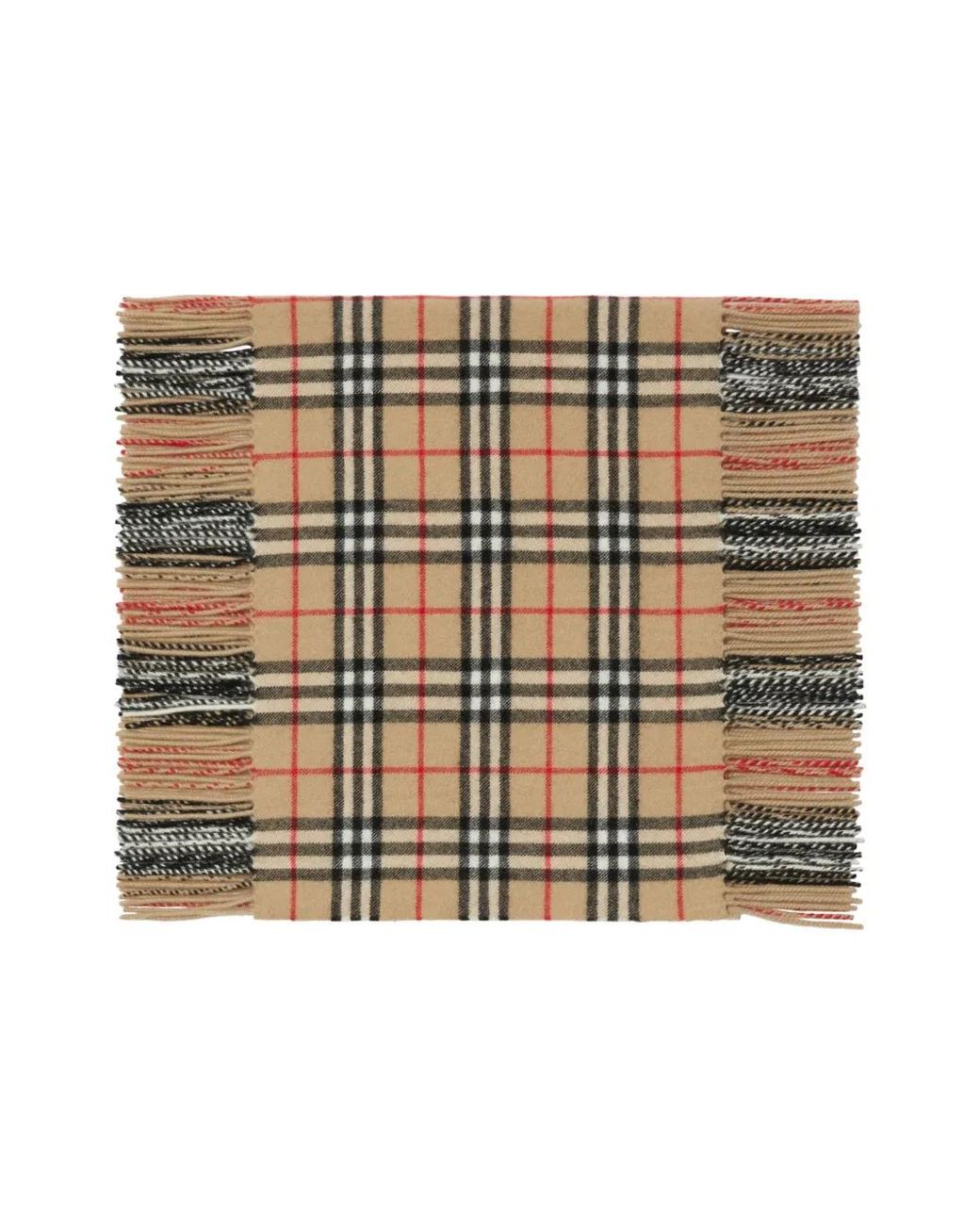 Burberry Brown Check Cashmere Happy Scarf