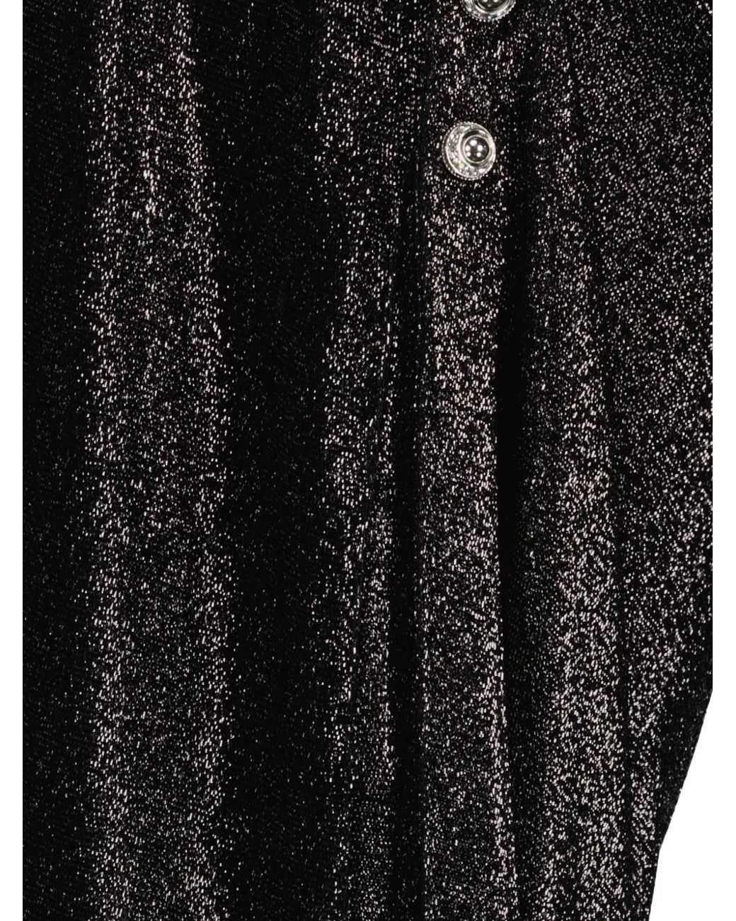 Rabanne Black Draped Midi Skirt