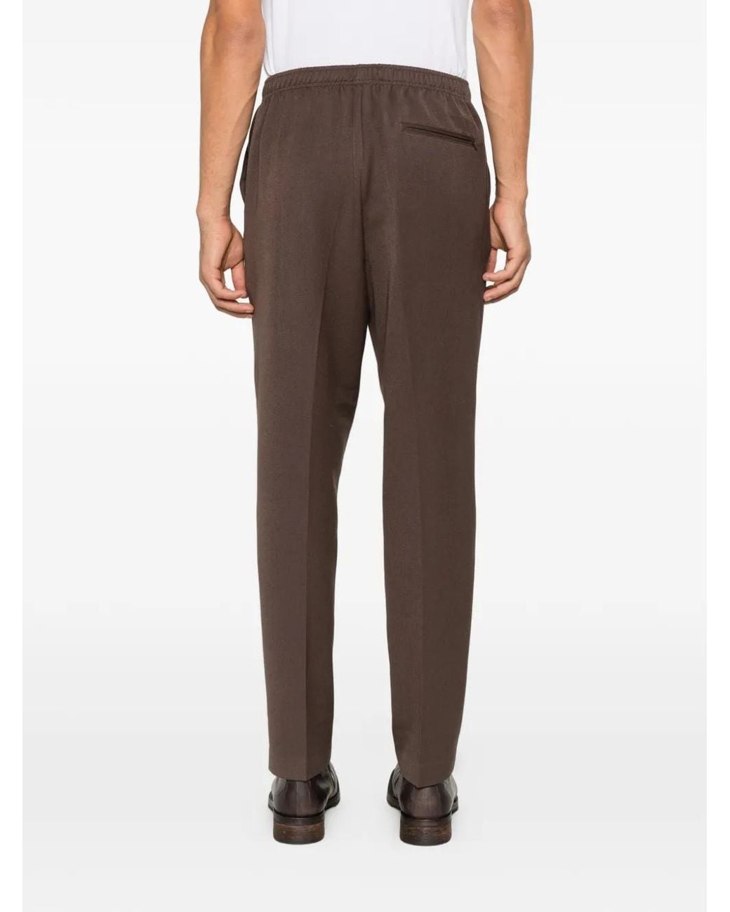 Cellar Door Brown Alfred Coulisse Trousers for men