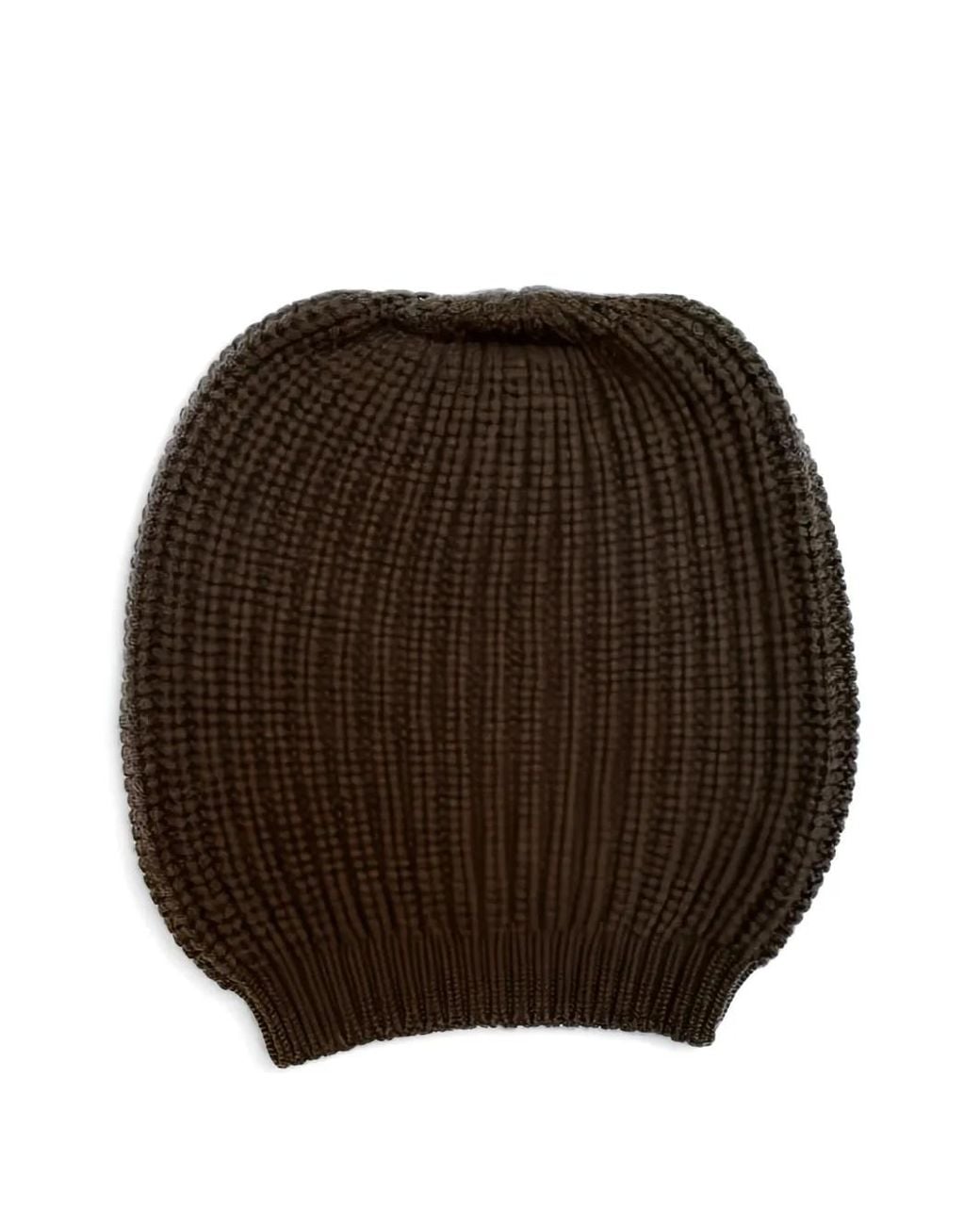LA ROSE Brown Cash Beanie