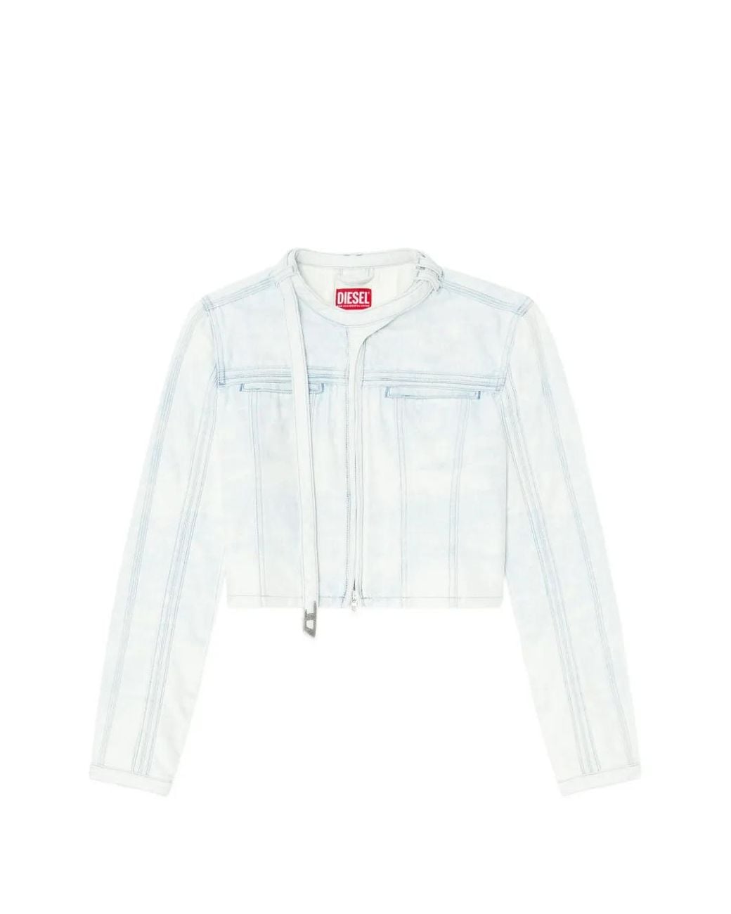 DIESEL White Denim Cotton Jacket