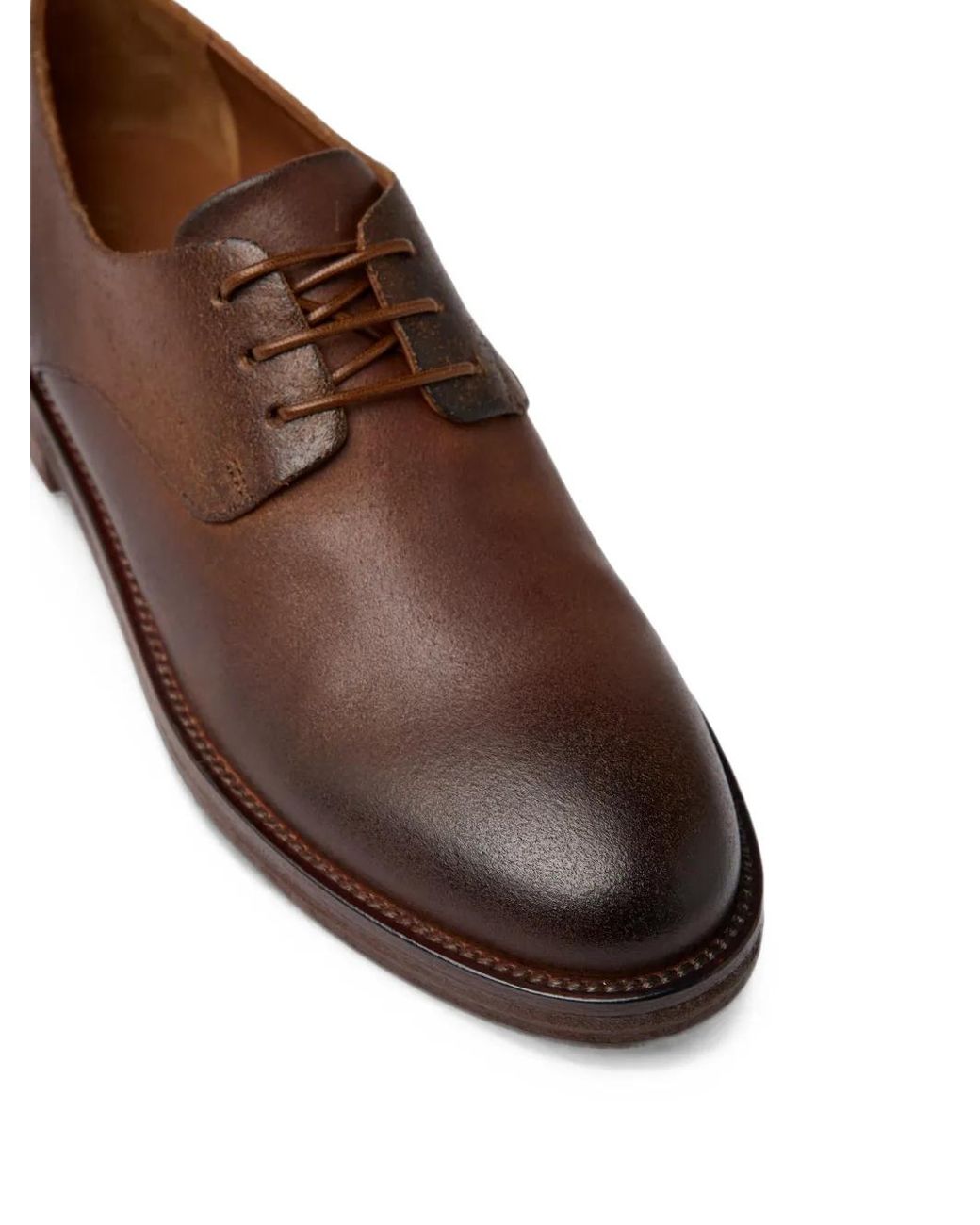 Marsèll Brown Tubetto Lace-Up Leather Derby Shoes