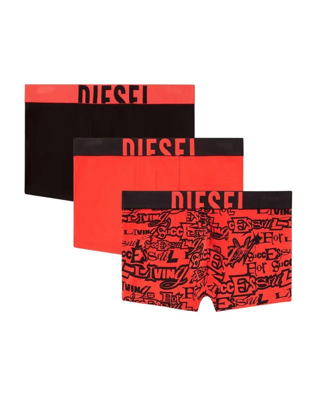 DIESEL Red Damien-D-Pop Boxer for men