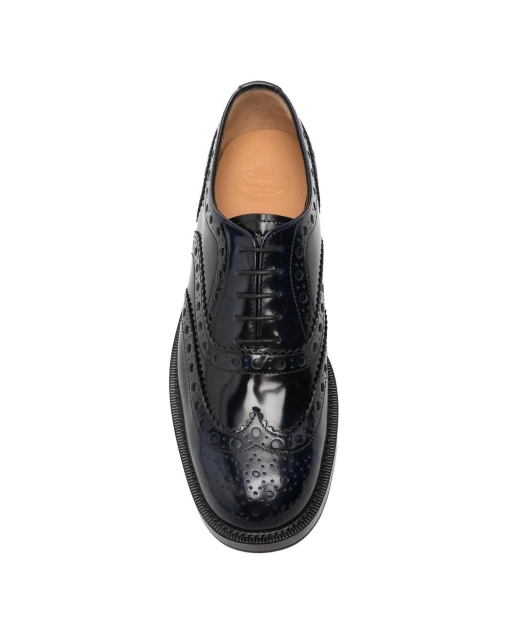 Church's Black Pilar Brogue Leather Oxford Shoes